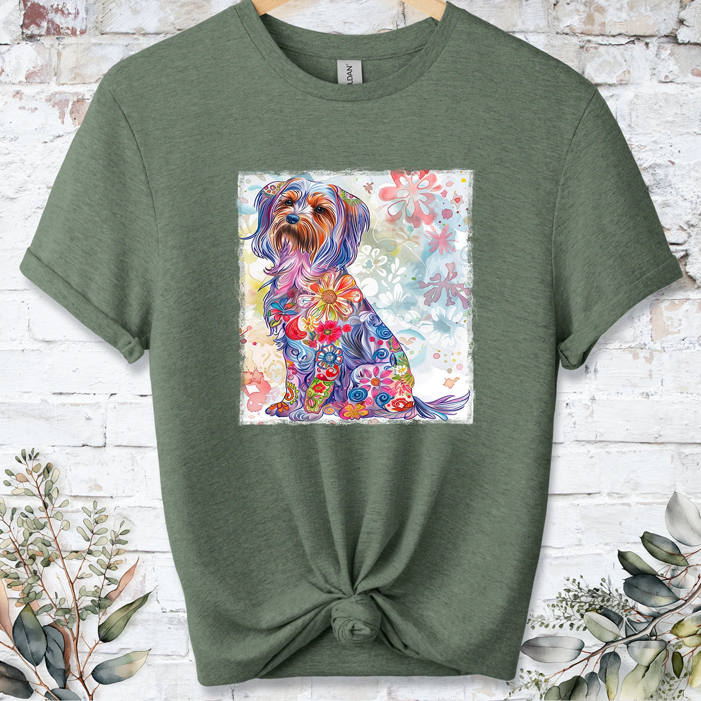 Yorkshire Terrier Retro, Unisex T-shirt.