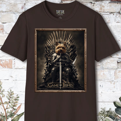 Yorkshire Terrier Game of Bones, Unisex T shirt
