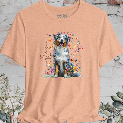 Australian Shepherd #3 Floral Personalized T shirt