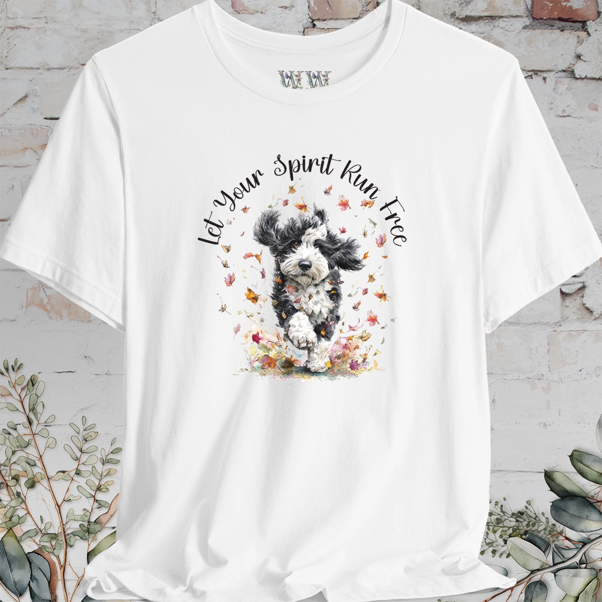 Bernedoodle #2 'Let your spirit run free' T shirt