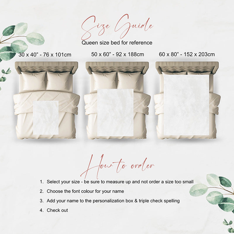 German Shepherd #2 Cottage Garden Personalised Blanket