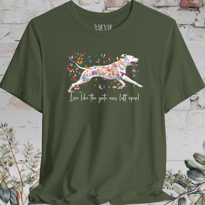 Bull Arab "Live like the gate was left open" Unisex T shirt