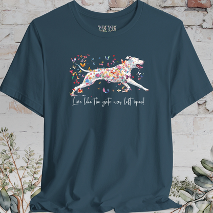 Bull Arab "Live like the gate was left open" Unisex T shirt