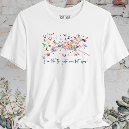 Bull Arab "Live like the gate was left open" Unisex T shirt