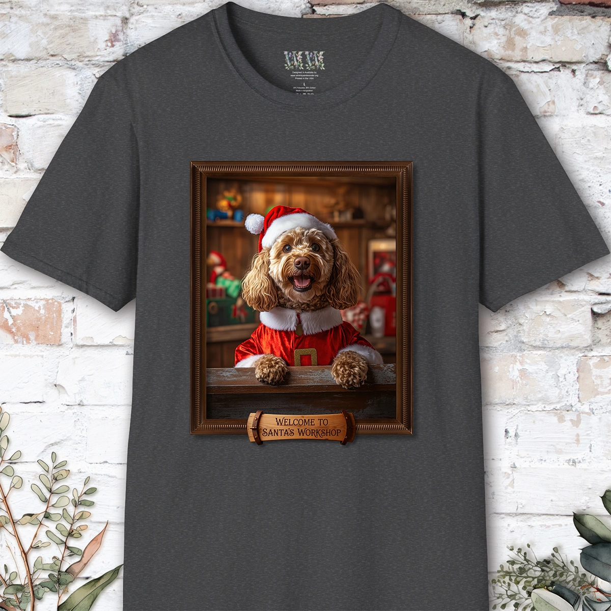 Cavoodle/Cavapoo #2 Santa's Workshop Unisex T shirt
