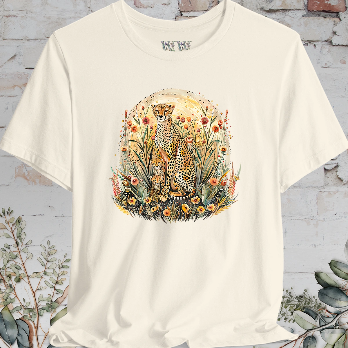 Cheetah #4 Wild Animals, unisex T-Shirt