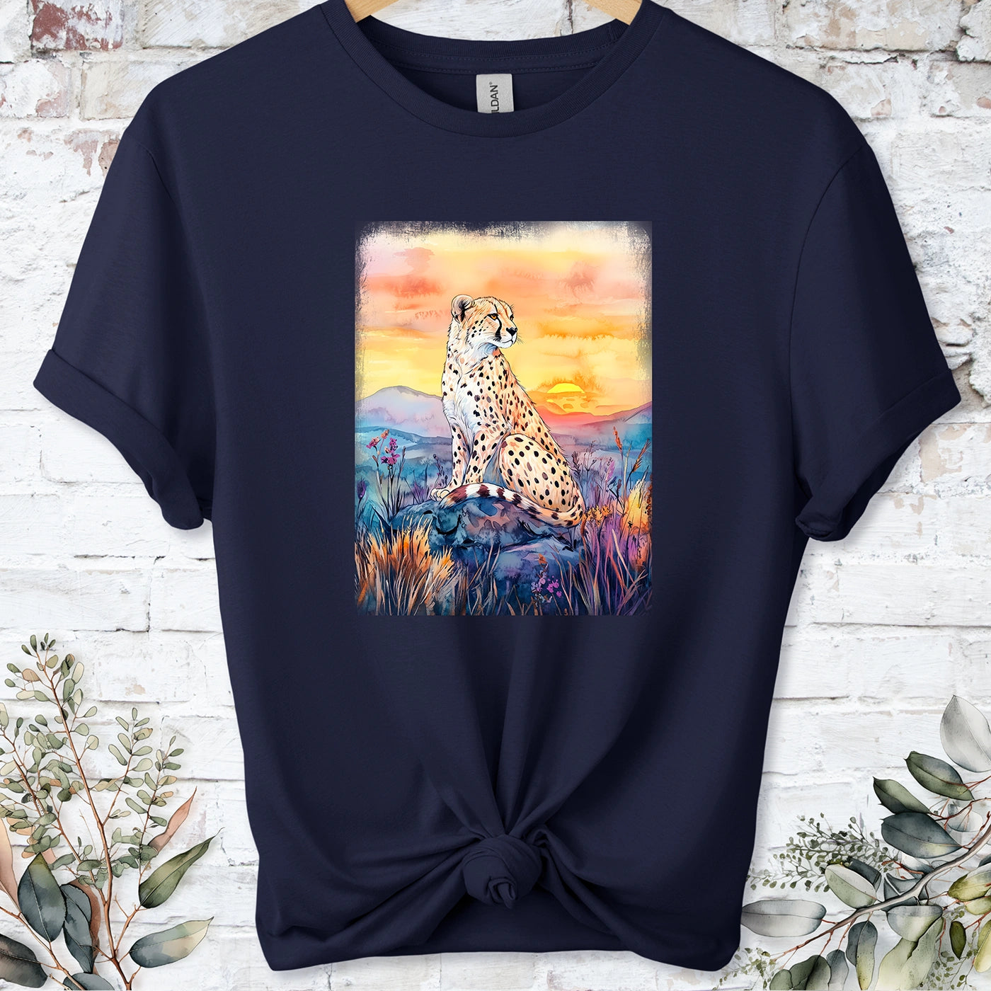 Cheetah at sunset #6 Unisex T shirt