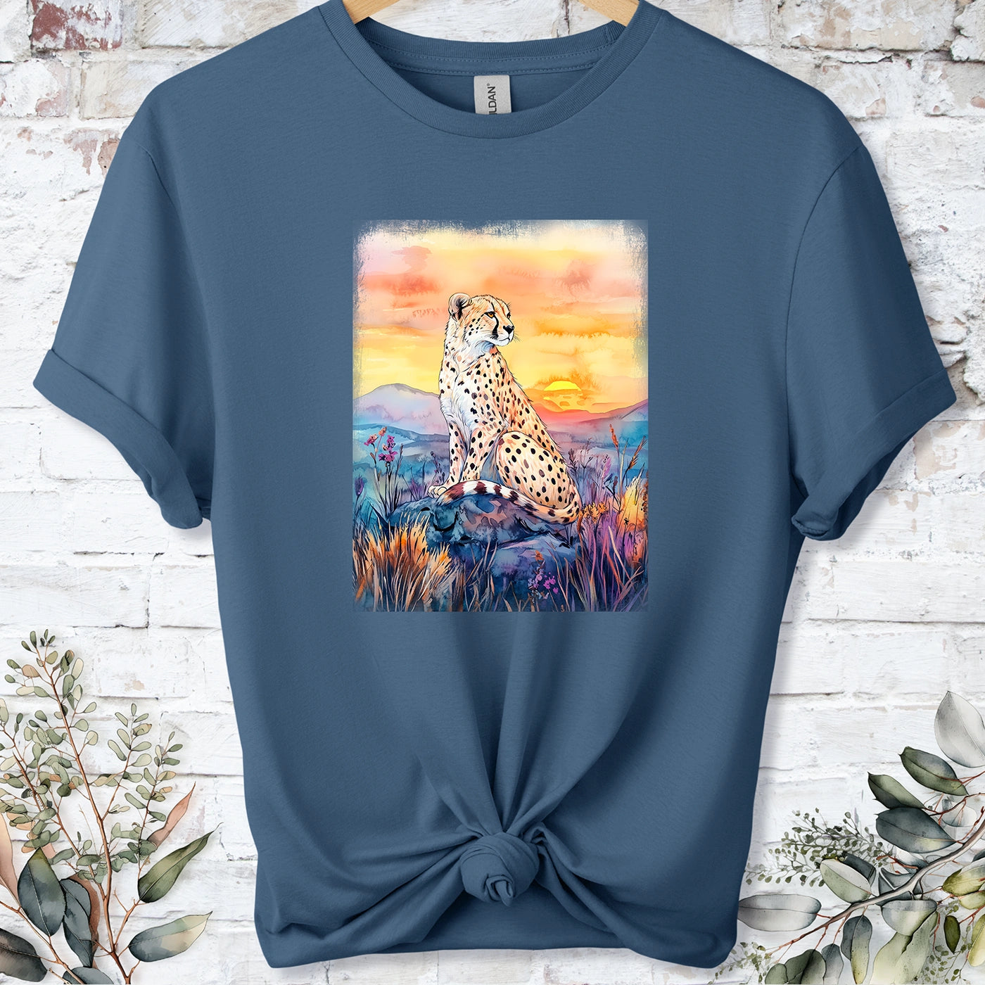 Cheetah at sunset #6 Unisex T shirt