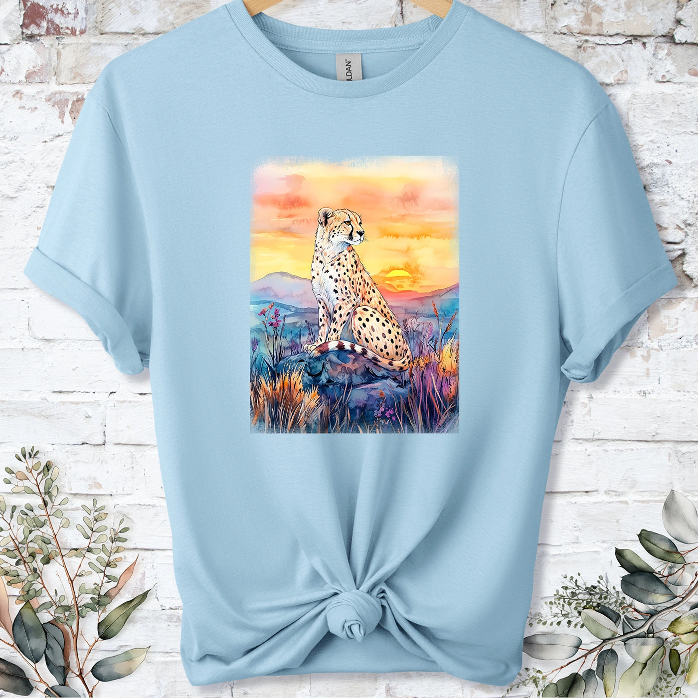 Cheetah at sunset #6 Unisex T shirt