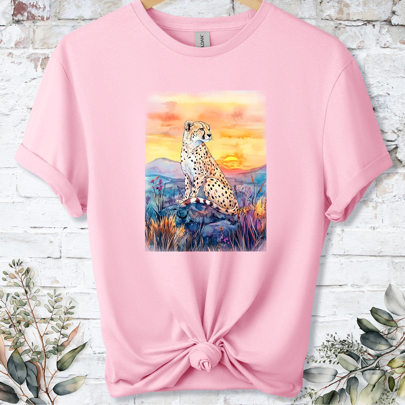 Cheetah at sunset #6 Unisex T shirt