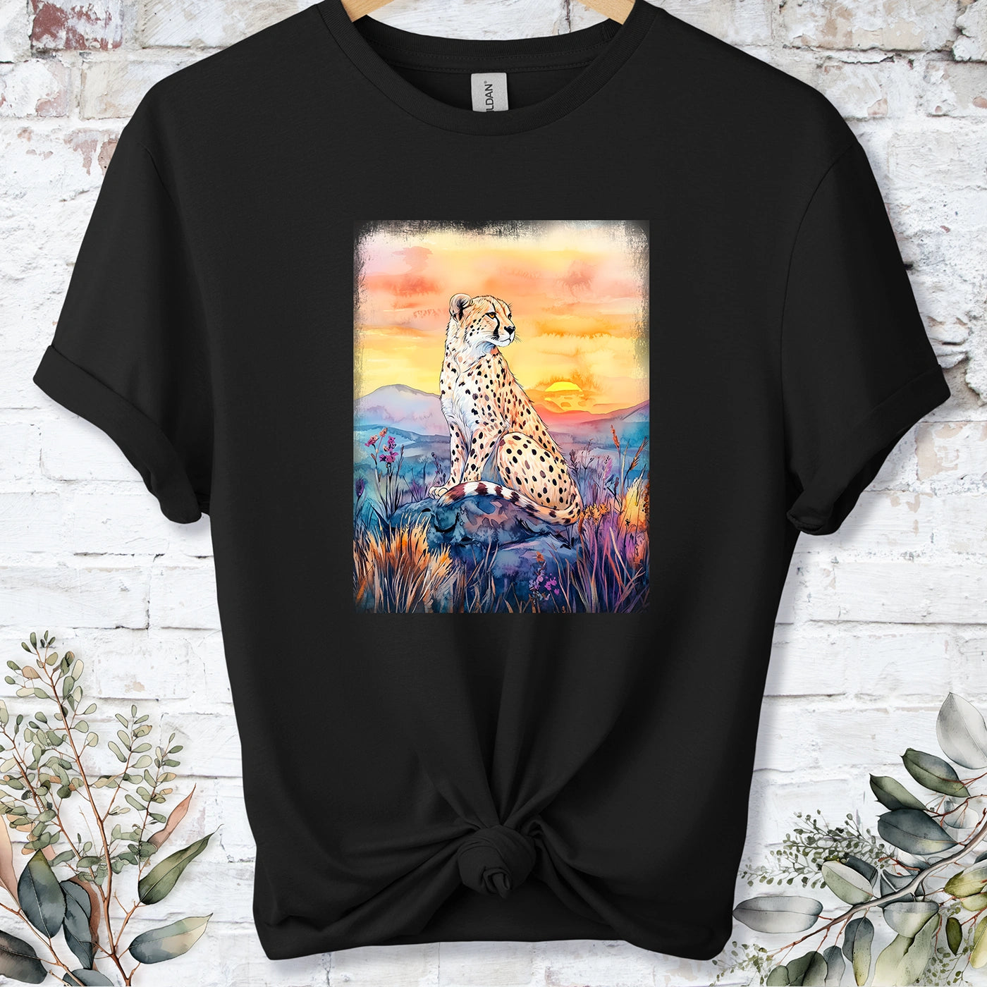 Cheetah at sunset #6 Unisex T shirt