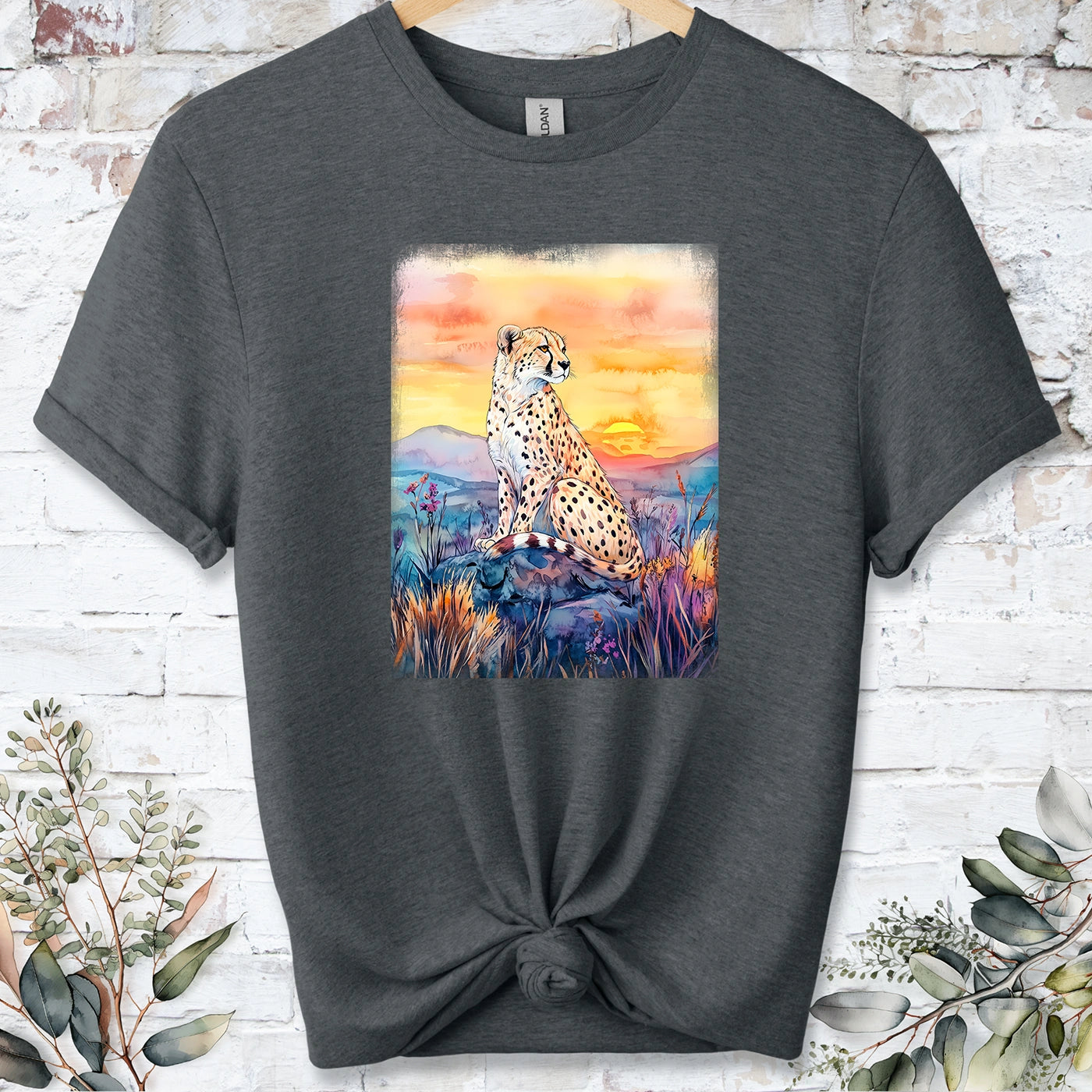 Cheetah at sunset #6 Unisex T shirt