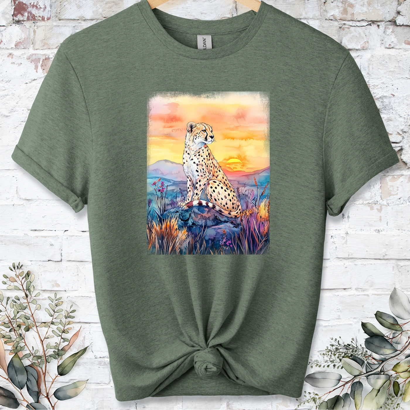 Cheetah at sunset #6 Unisex T shirt