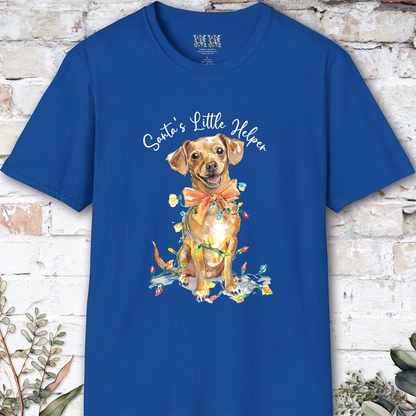 Chiweenie Santa's little helper. unisex T shirt