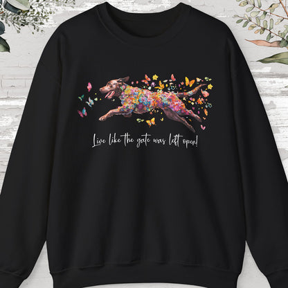 Chocolate Labrador Personalised Sweatshirt