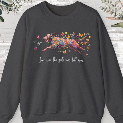 Chocolate Labrador Personalised Sweatshirt