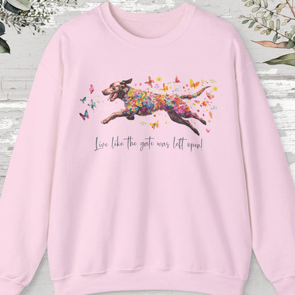 Chocolate Labrador Personalised Sweatshirt