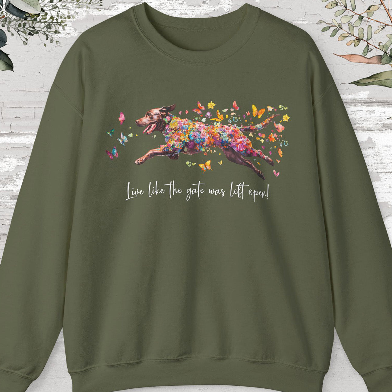 Chocolate Labrador Personalised Sweatshirt