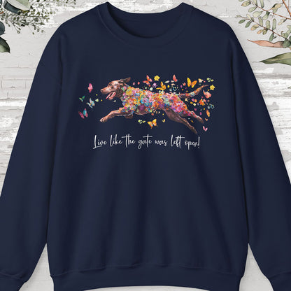 Chocolate Labrador Personalised Sweatshirt