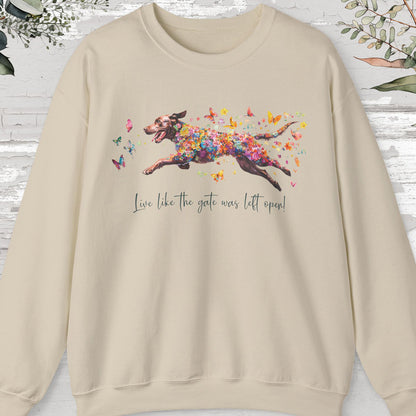 Chocolate Labrador Personalised Sweatshirt