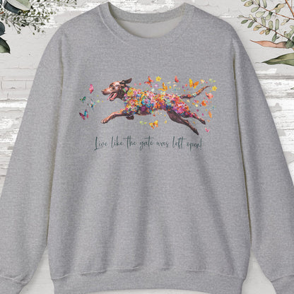 Chocolate Labrador Personalised Sweatshirt