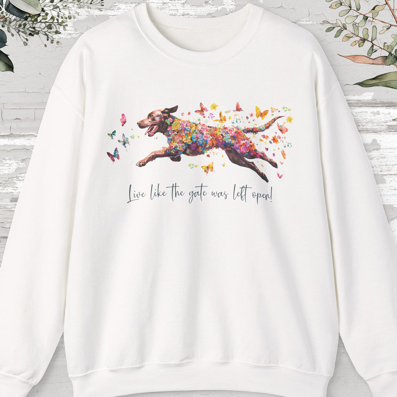 Chocolate Labrador Personalised Sweatshirt
