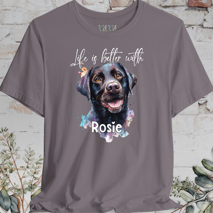 Labrador #3 'Life is better with'  Personalized T shirt
