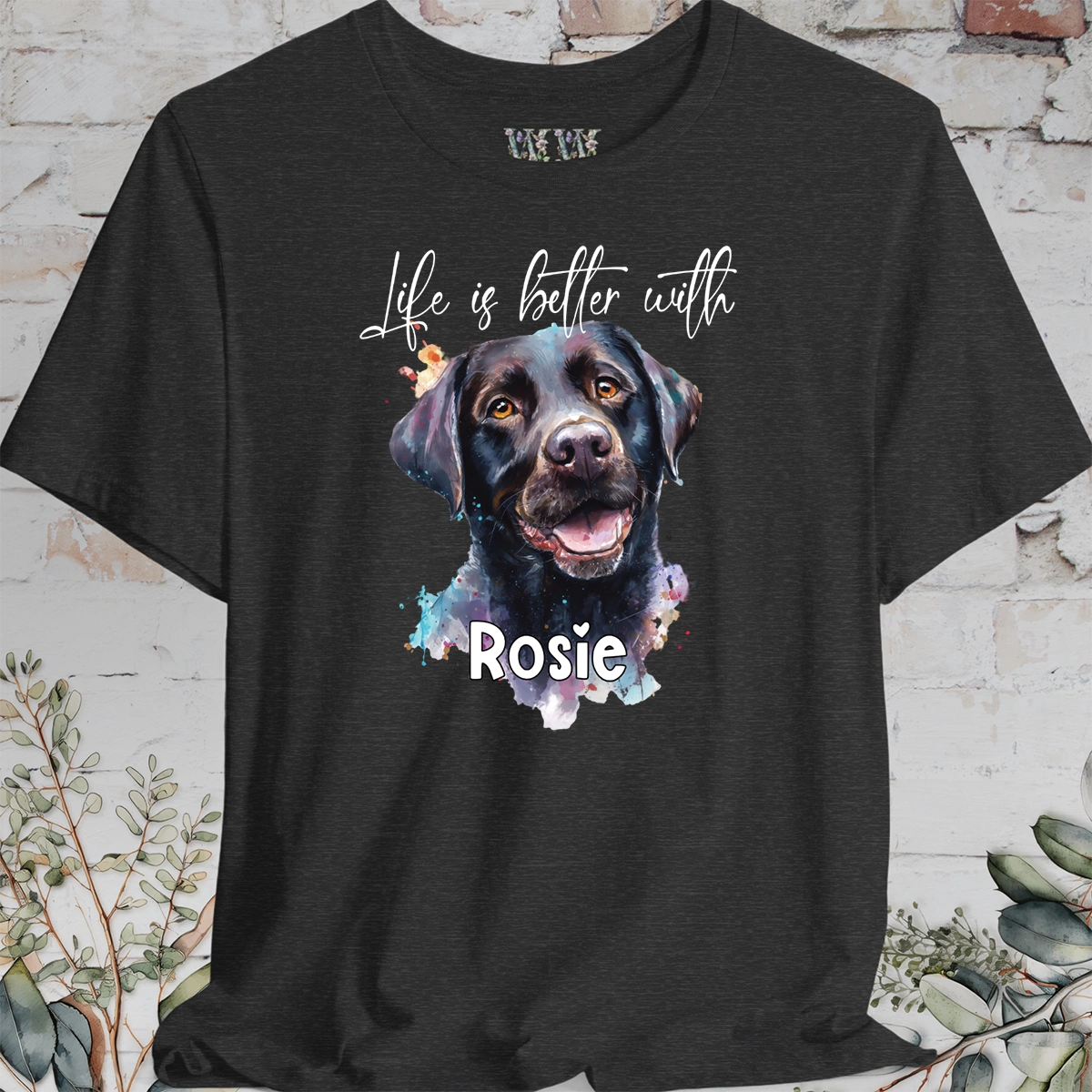 Labrador #3 'Life is better with'  Personalized T shirt