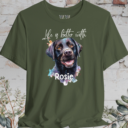 Labrador #3 'Life is better with'  Personalized T shirt