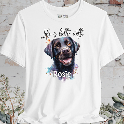 Labrador #3 'Life is better with'  Personalized T shirt