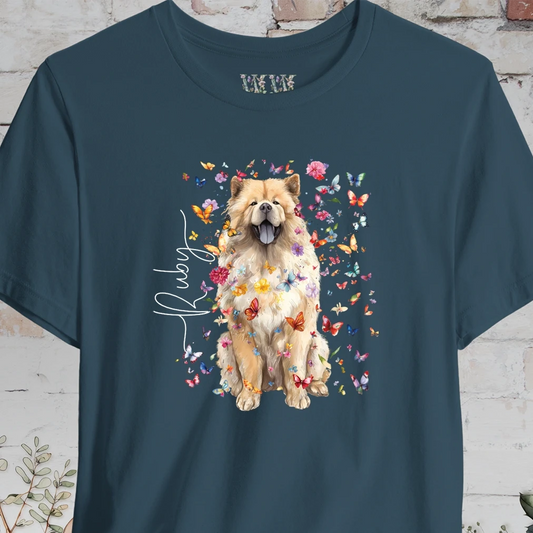 Chow Chow #2 Floral Personalized T shirt