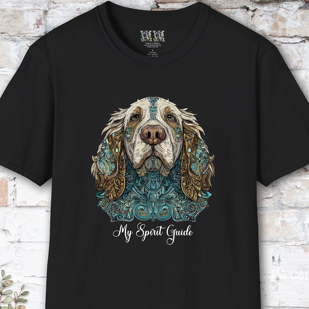 Clumber Spaniel, My Spirit Guide, Short Sleeve Unisex Tee