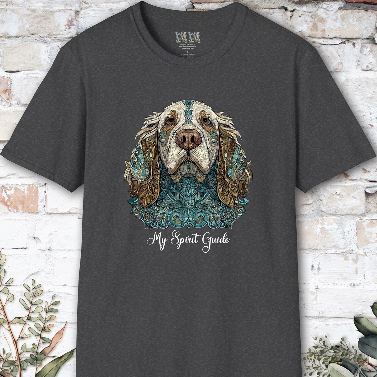 Clumber Spaniel, My Spirit Guide, Short Sleeve Unisex Tee