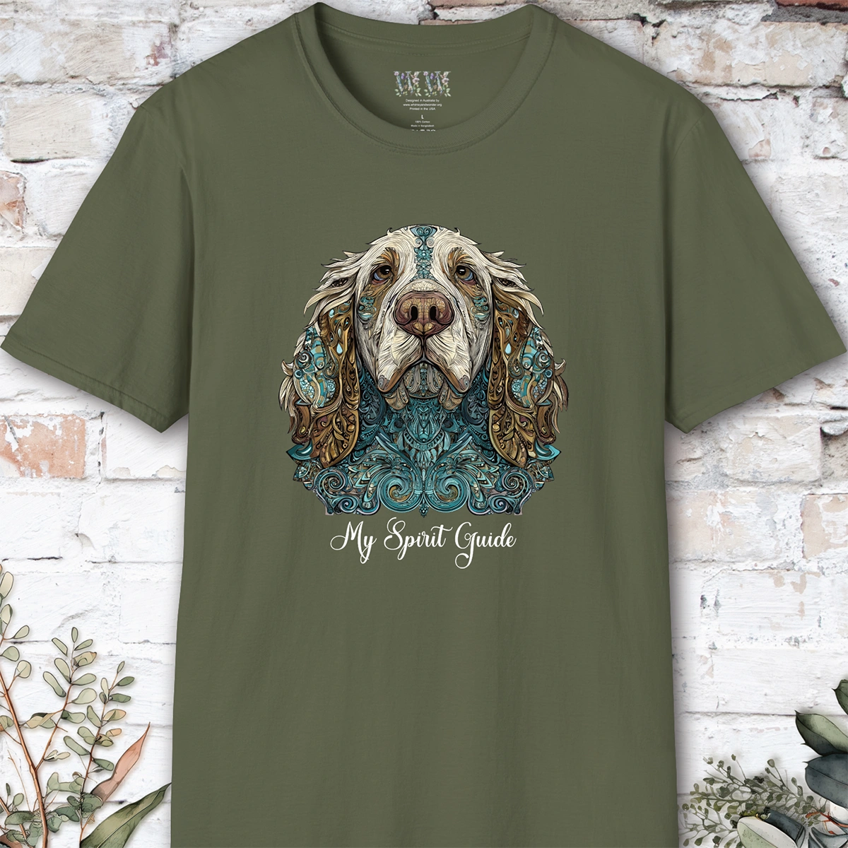 Clumber Spaniel, My Spirit Guide, Short Sleeve Unisex Tee