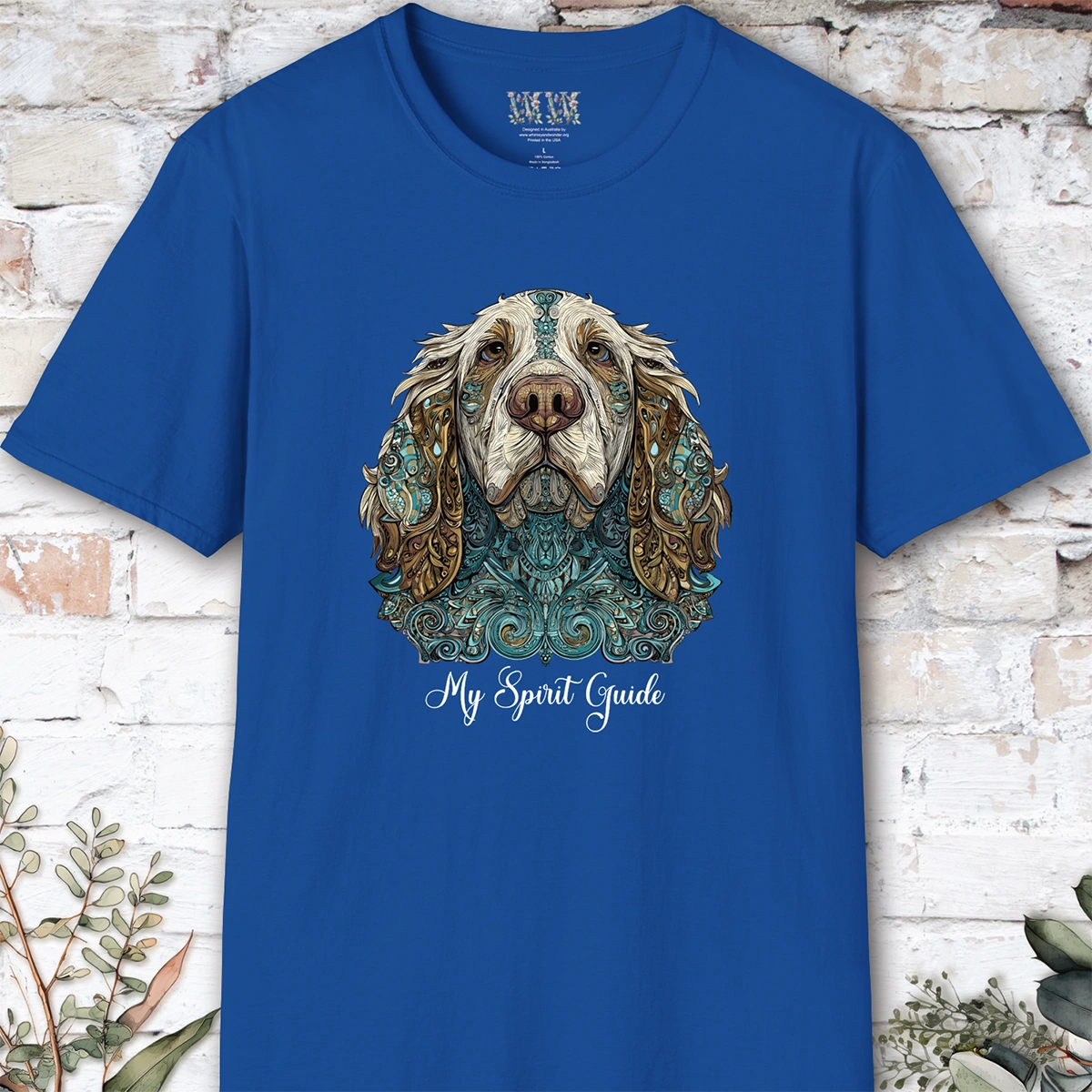 Clumber Spaniel, My Spirit Guide, Short Sleeve Unisex Tee