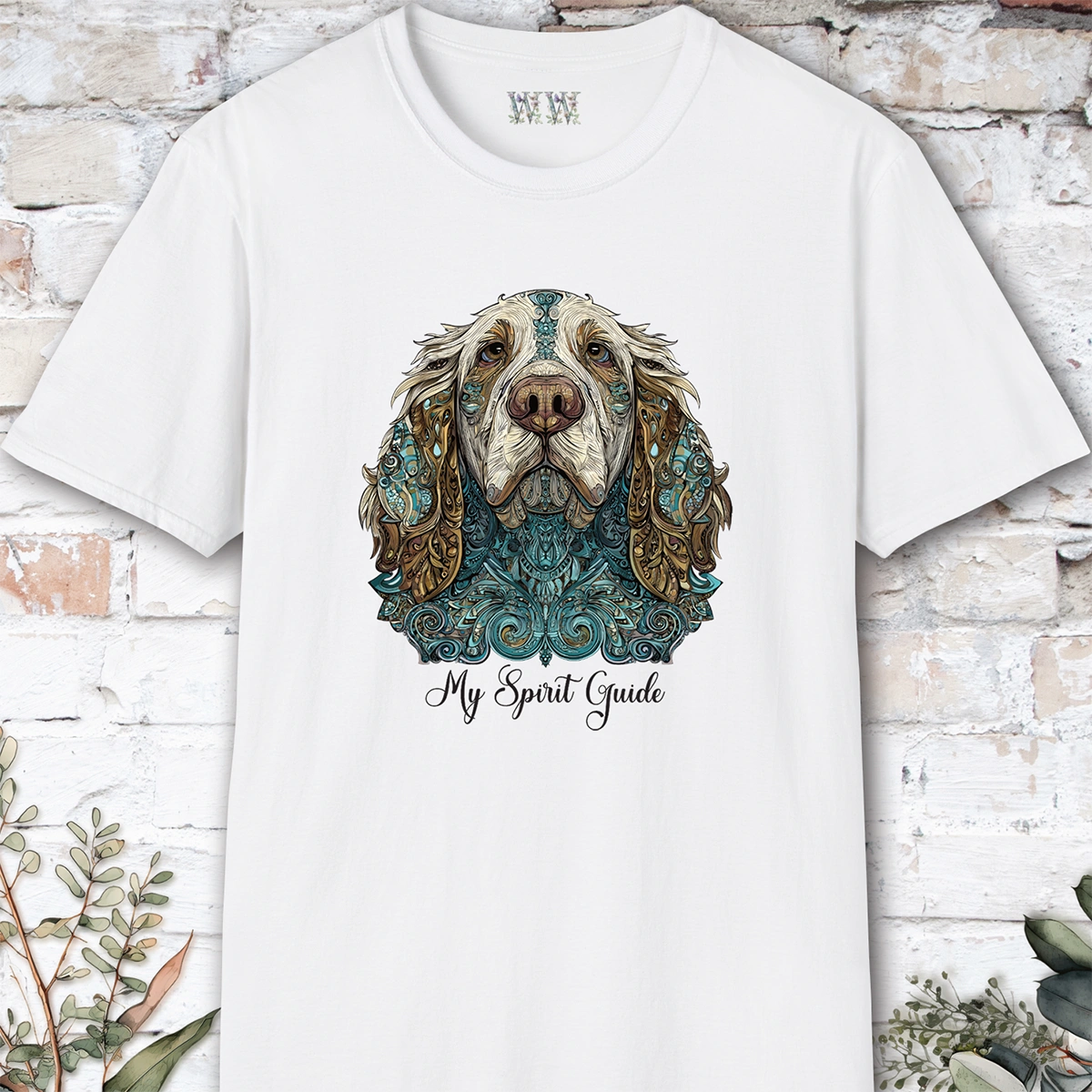 Clumber Spaniel, My Spirit Guide, Short Sleeve Unisex Tee