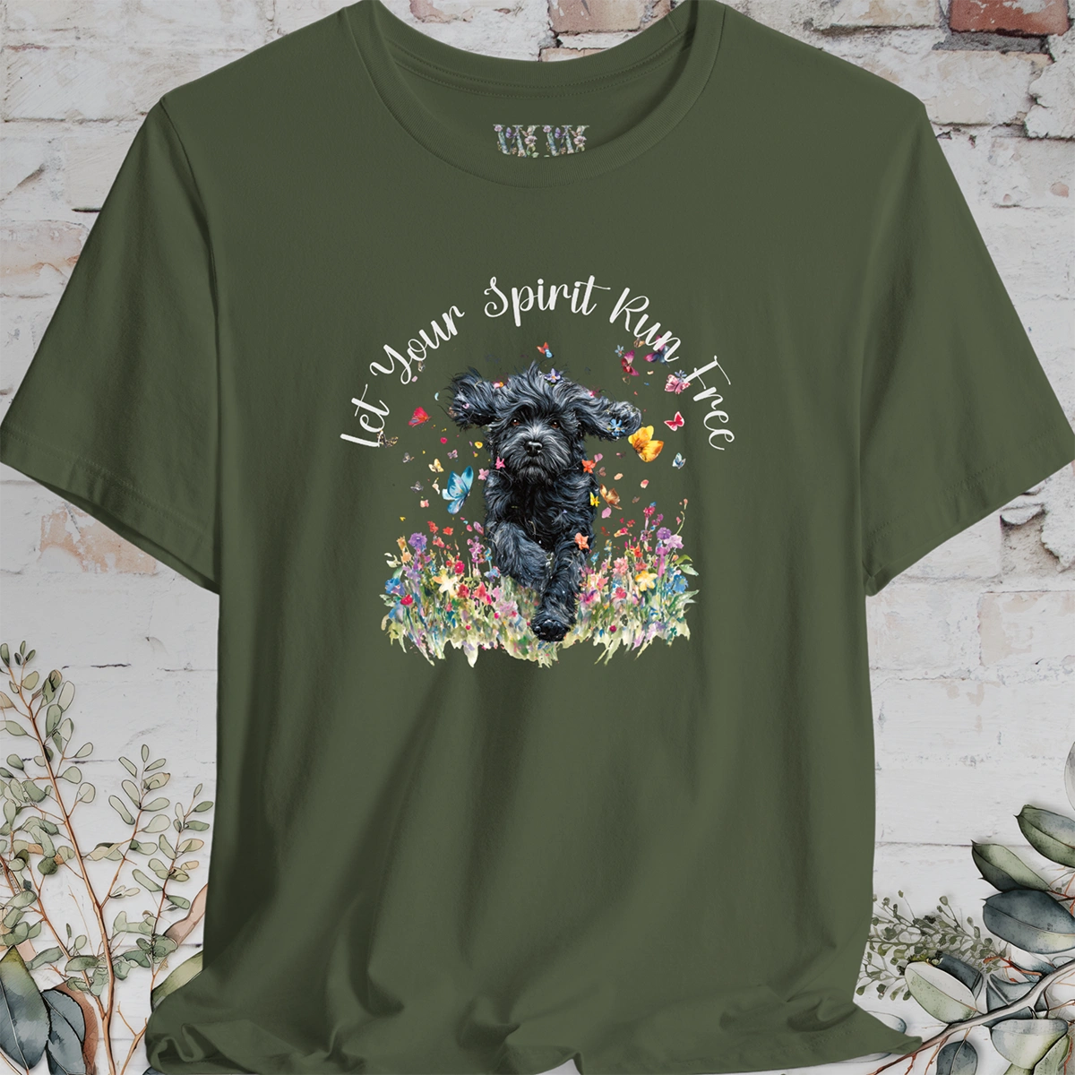 Cockapoo/Spoodle #1 'Let your spirit run free' T shirt