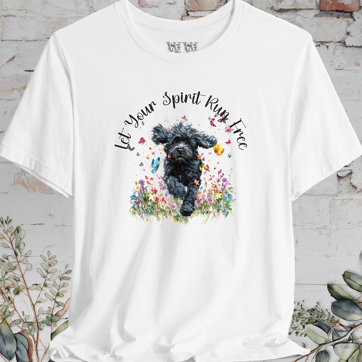 Cockapoo/Spoodle #1 'Let your spirit run free' T shirt