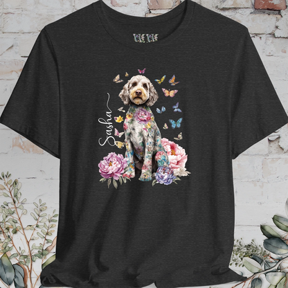 Cockapoo/Cavoodle #2 Peony Butterfly T shirt