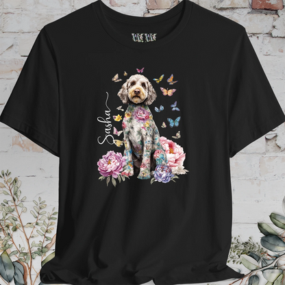 Cockapoo/Cavoodle #2 Peony Butterfly T shirt