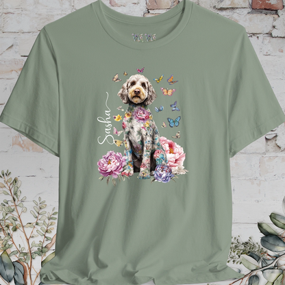 Cockapoo/Cavoodle #2 Peony Butterfly T shirt