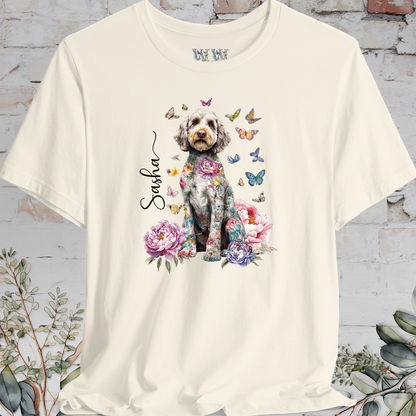 Cockapoo/Cavoodle #2 Peony Butterfly T shirt