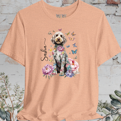 Cockapoo/Cavoodle #2 Peony Butterfly T shirt