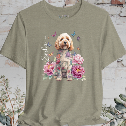 Cockapoo/Cavoodle #1 Peony Butterfly T shirt