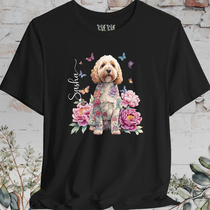 Cockapoo/Cavoodle #1 Peony Butterfly T shirt