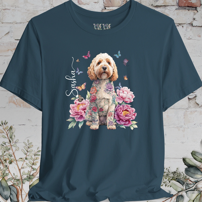 Cockapoo/Cavoodle #1 Peony Butterfly T shirt