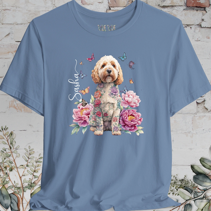 Cockapoo/Cavoodle #1 Peony Butterfly T shirt