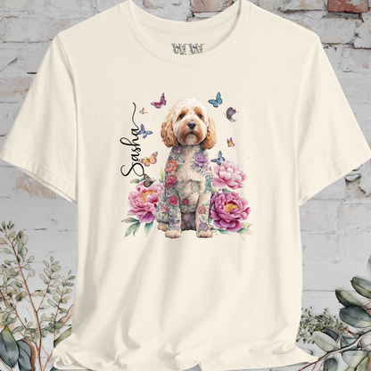 Cockapoo/Cavoodle #1 Peony Butterfly T shirt