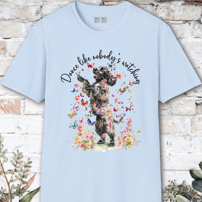 Cocker Spaniel #1 "Dance like nobody's watching" unisex T shirt