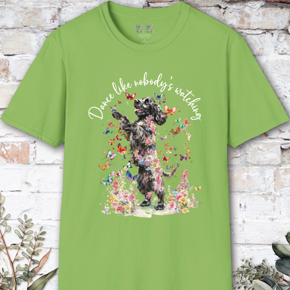 Cocker Spaniel #1 "Dance like nobody's watching" unisex T shirt